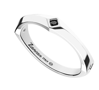 Anillo Zancan Hombre in Plata ESA111-NE-20